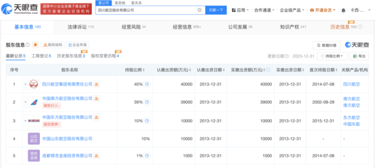 四川航空完成工商變更與票務代理新動向